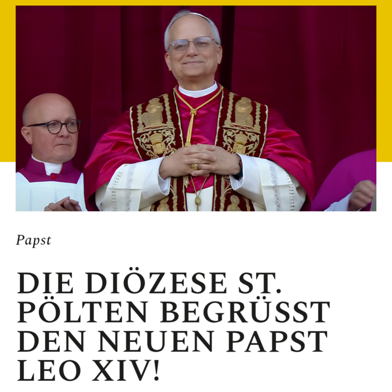 Papst Leo XIV / Diözese St. Pölten